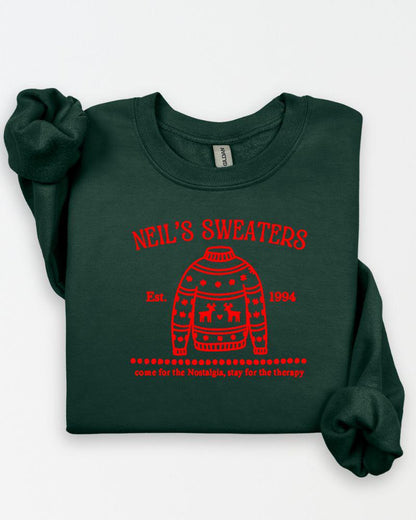 Nostalgic Santa Claus Inspired Sweatshirt – Retro Embroidered Holiday Crewneck – Cozy 90s Christmas Sweater Gift