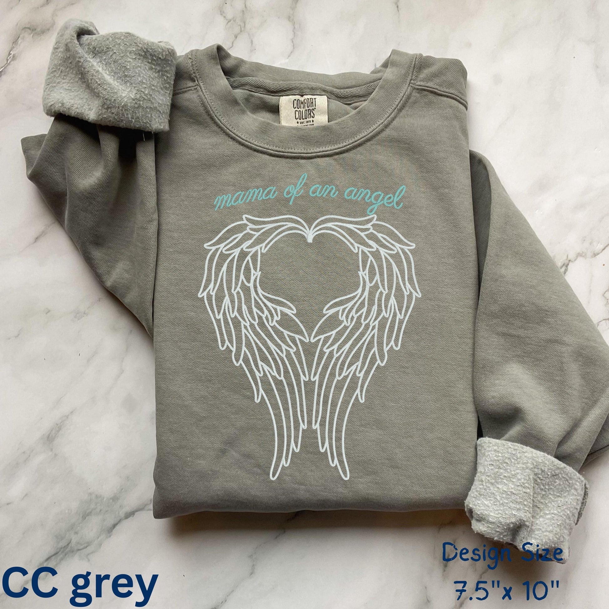 Mama of an Angel Sweatshirt – Infant Loss Memorial Shirt for Bereaved Mothers, Pregnancy & Baby Loss Remembrance Crewneck