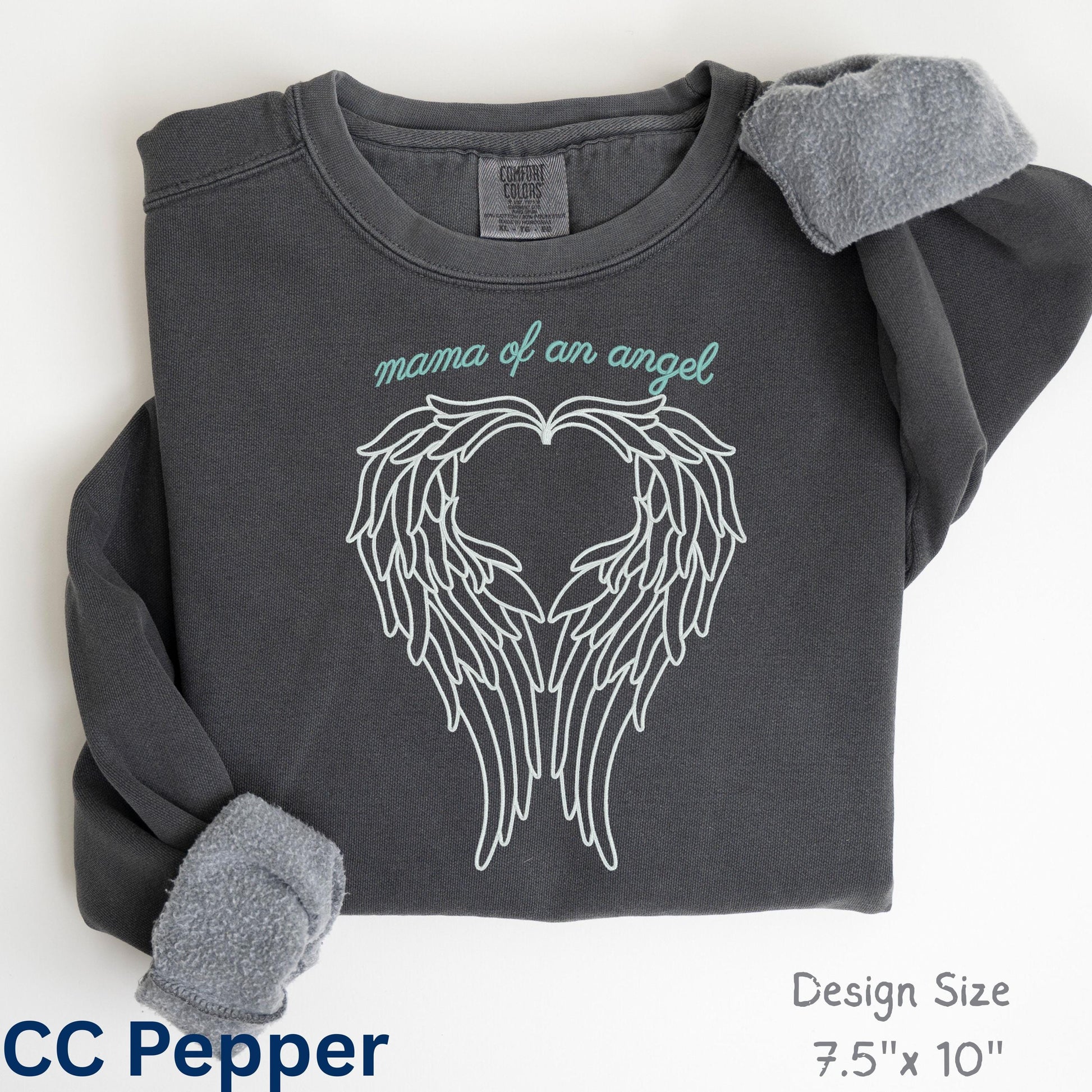 Mama of an Angel memorial sweatshirt honoring an angel baby after miscarriage or stillbirth