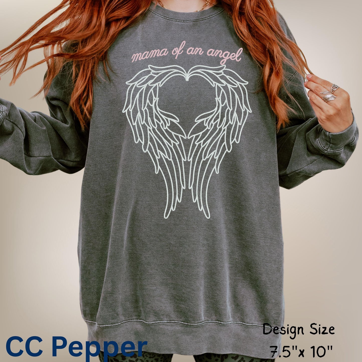 Mama of an Angel Sweatshirt – Infant Loss Memorial Shirt for Bereaved Mothers, Pregnancy & Baby Loss Remembrance Crewneck