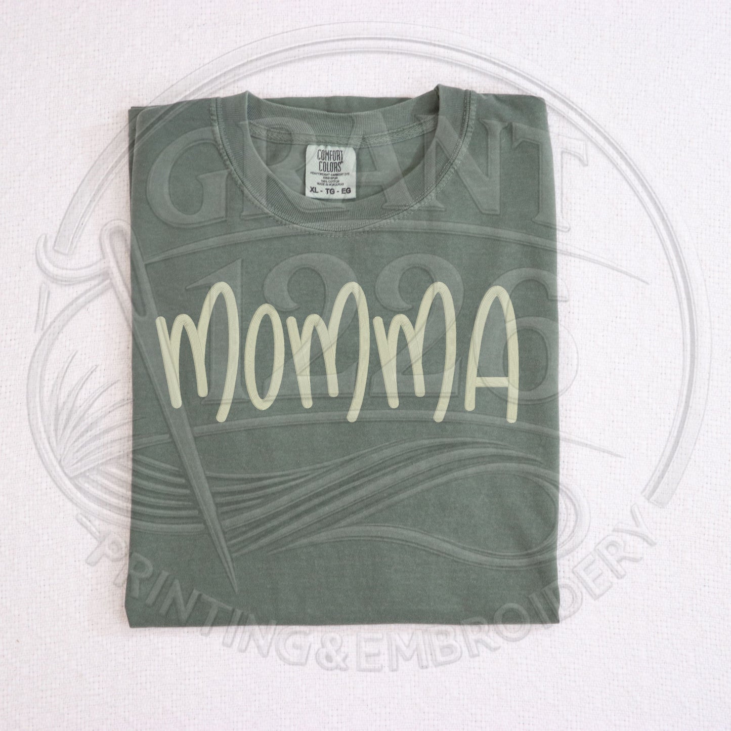 custom thread color momma wear