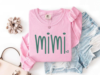 comfort colors blossom with custom embroidery