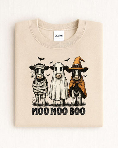 Funny farm Halloween sweatshirt for cow lovers