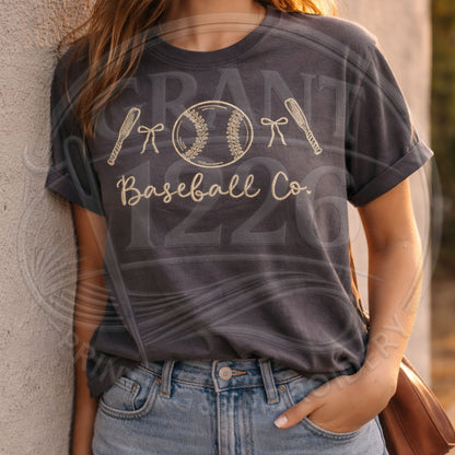 Vintage baseball embroidered shirt styled for casual everyday wear