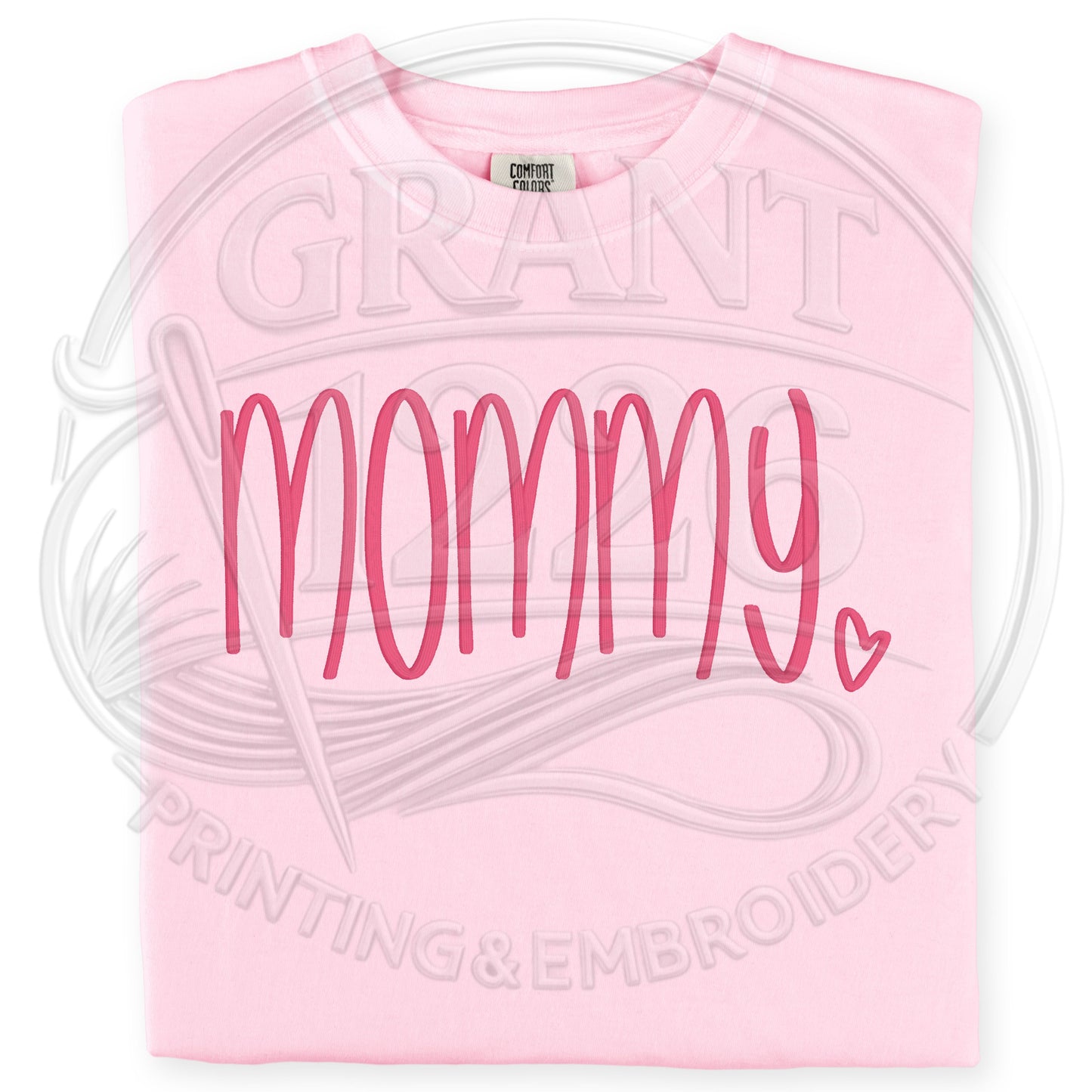 Blossom mama shirt embroidered Comfort Colors tee