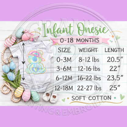  infant Easter shirt size chart