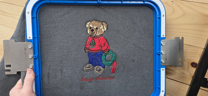 Pepper Beary Christmas embroidered crewneck actual stitchout