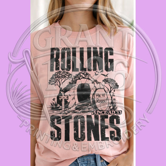 Rolling Stones Christian t-shirt in Blossom