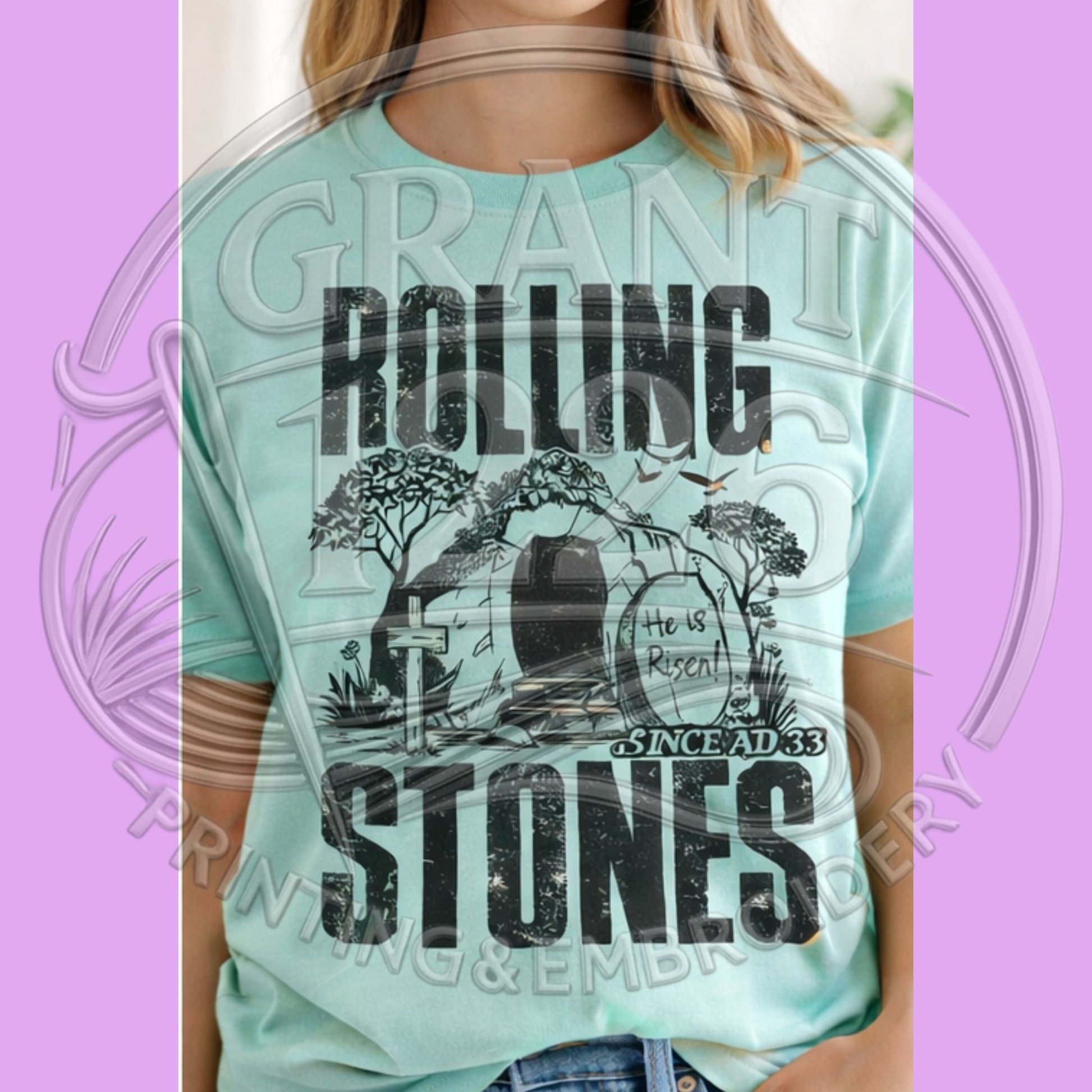 Rolling Stones Christian shirt in Island Reef