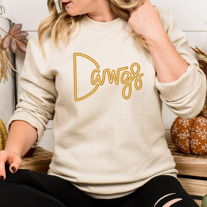 Sand Dawgs embroidered sweatshirt for school spirit and stadium nights