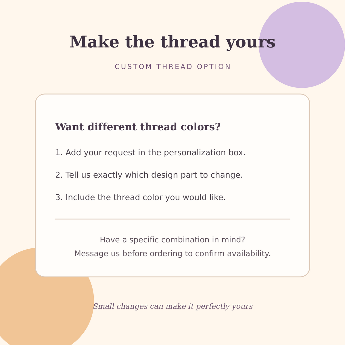 Custom thread color ordering guide for the Spooky Nurse embroidered Halloween sweatshirt