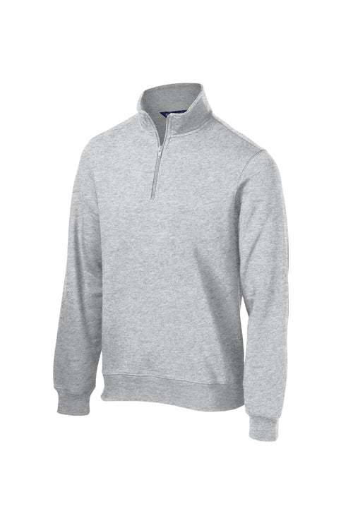 Sport-Tek ST253 fleece quarter-zip sweatshirt, front view
