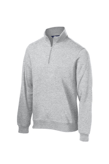 Sport-Tek ST253 fleece quarter-zip sweatshirt, front view