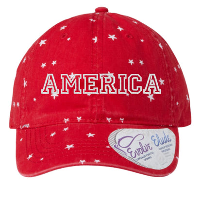 Patriotic custom embroidery America stars ponytail hat, fourth of july hat, let freedom ring, Dad cap, God Bless the USA, American pride